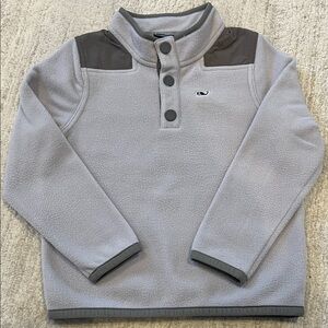 Vineyard Vines Gray Fleece Kids Sweater
